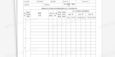 2023年高考志愿模拟填报表格解析与填报技巧